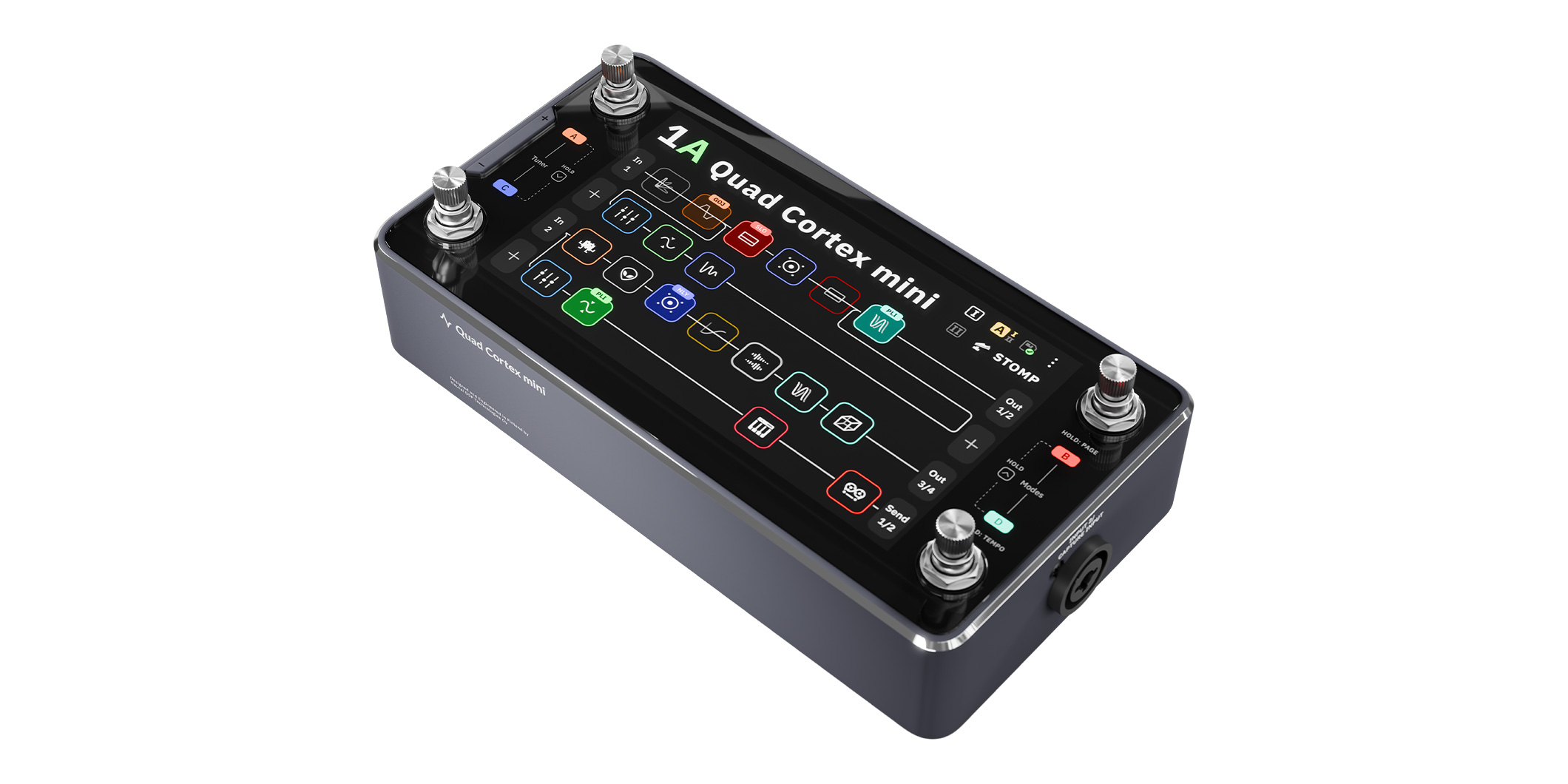 Neural DSPより“Quad Cortex mini”が登場　フラッグシップ・モデルの機能と性能はそのままにコンパクトな筐体を実現