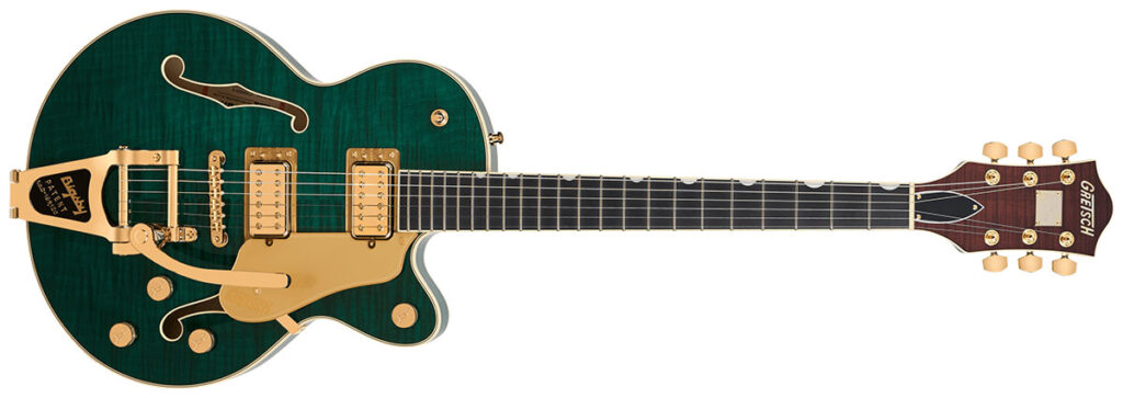 Gretsch / Broadkaster Jr. LX Figured Center Block with String-Thru Bigsby and Gold Hardware(Tropic Aura)