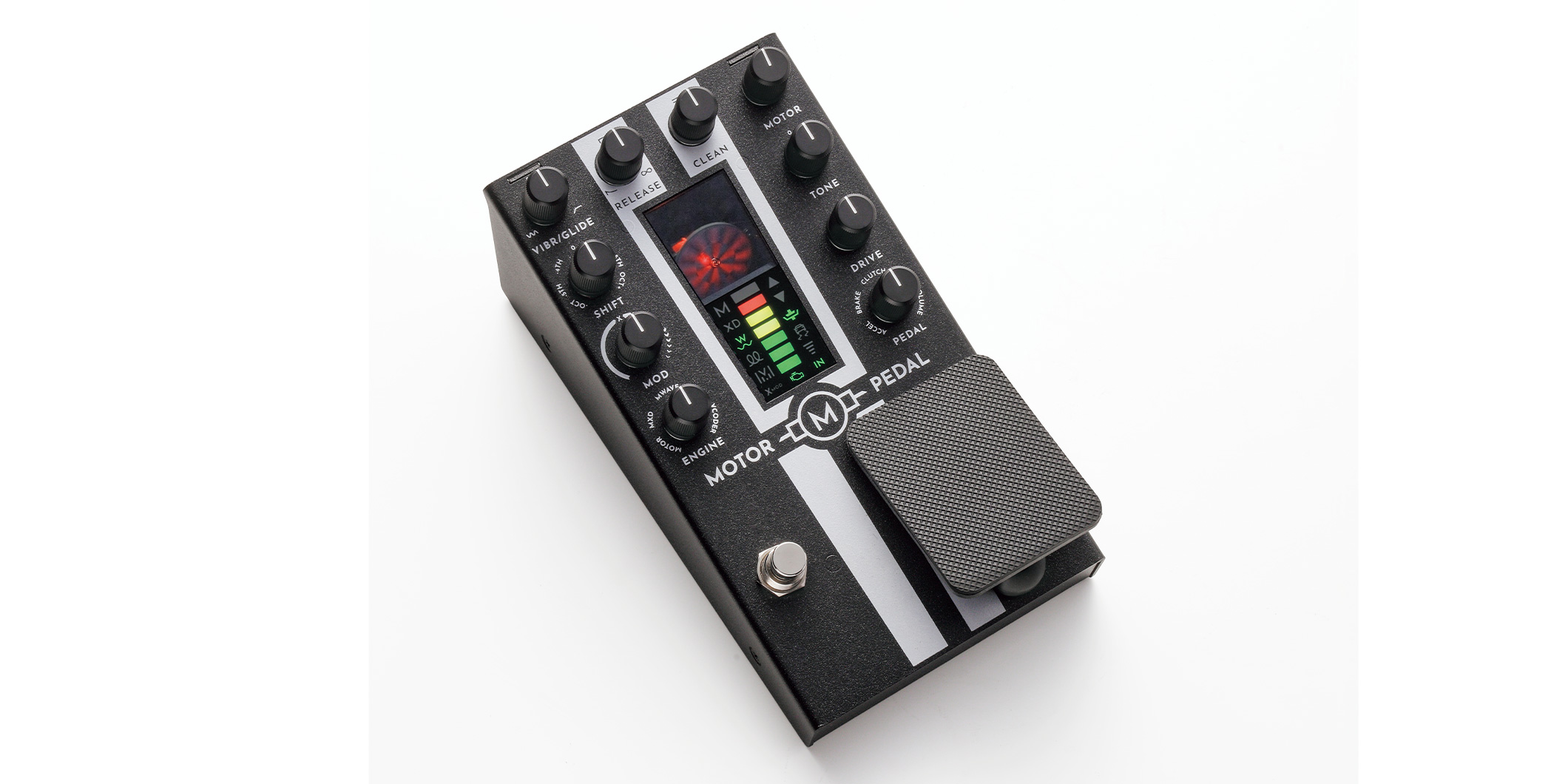 GAMECHANGER AUDIO／MOTOR PEDAL〜独創的なサウンドを乗りこなせ！　モーターで唸るシンセサイザー・ペダル