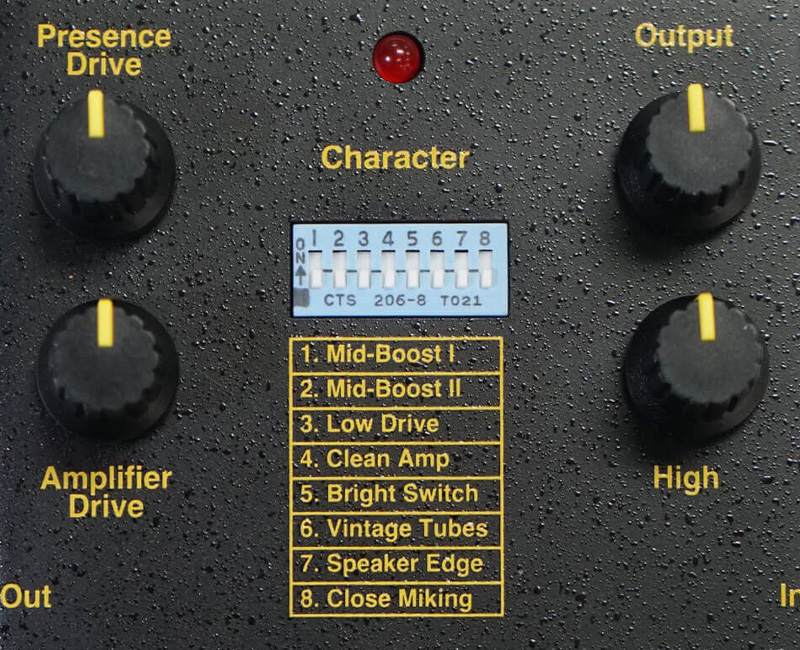 4つのノブと8つのCharacterスイッチ