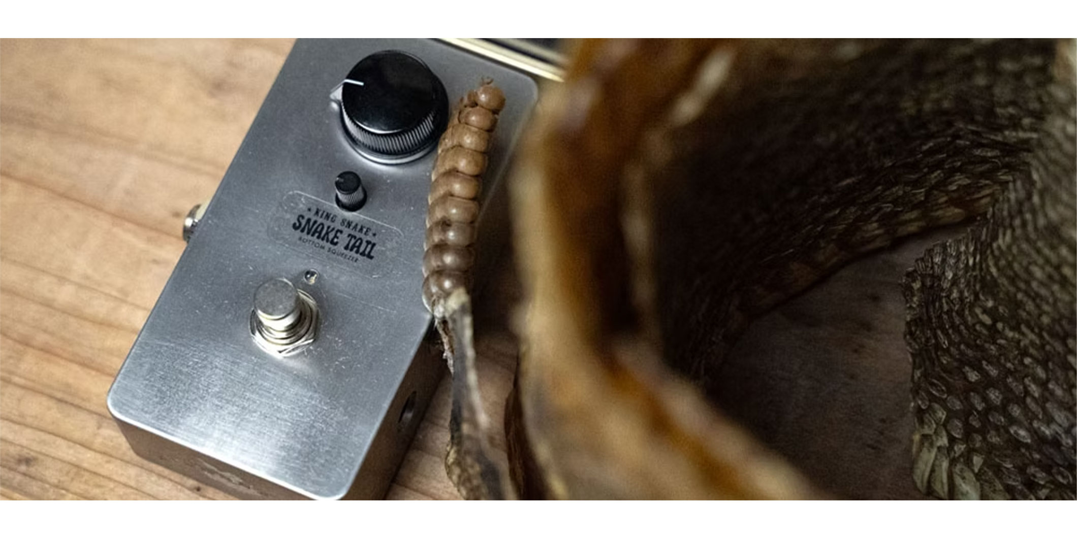 KING SNAKEより、フルアコのブーミーな低域を自然にカットするフルアコ専用ペダル“Snake Tail”が登場