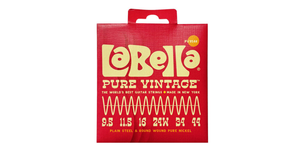 La BellaのPure Vintageシリーズのギター弦に.0095〜.044ゲージの新製品“PV9544”が仲間入り
