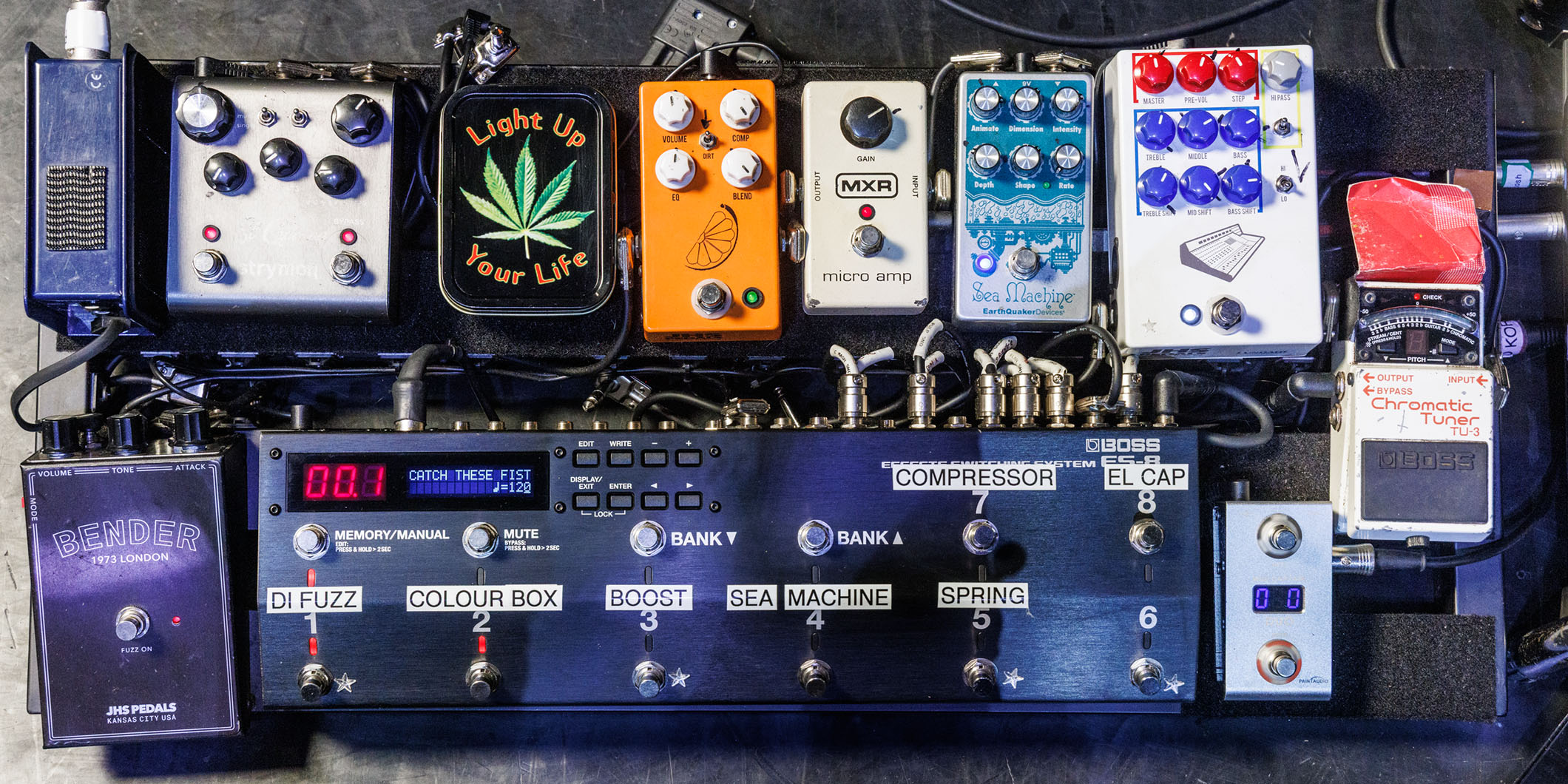 ジョシュア・モバラキ（ウェット・レッグ）が2026年2月の来日公演で使用したペダルボードを本人が解説！