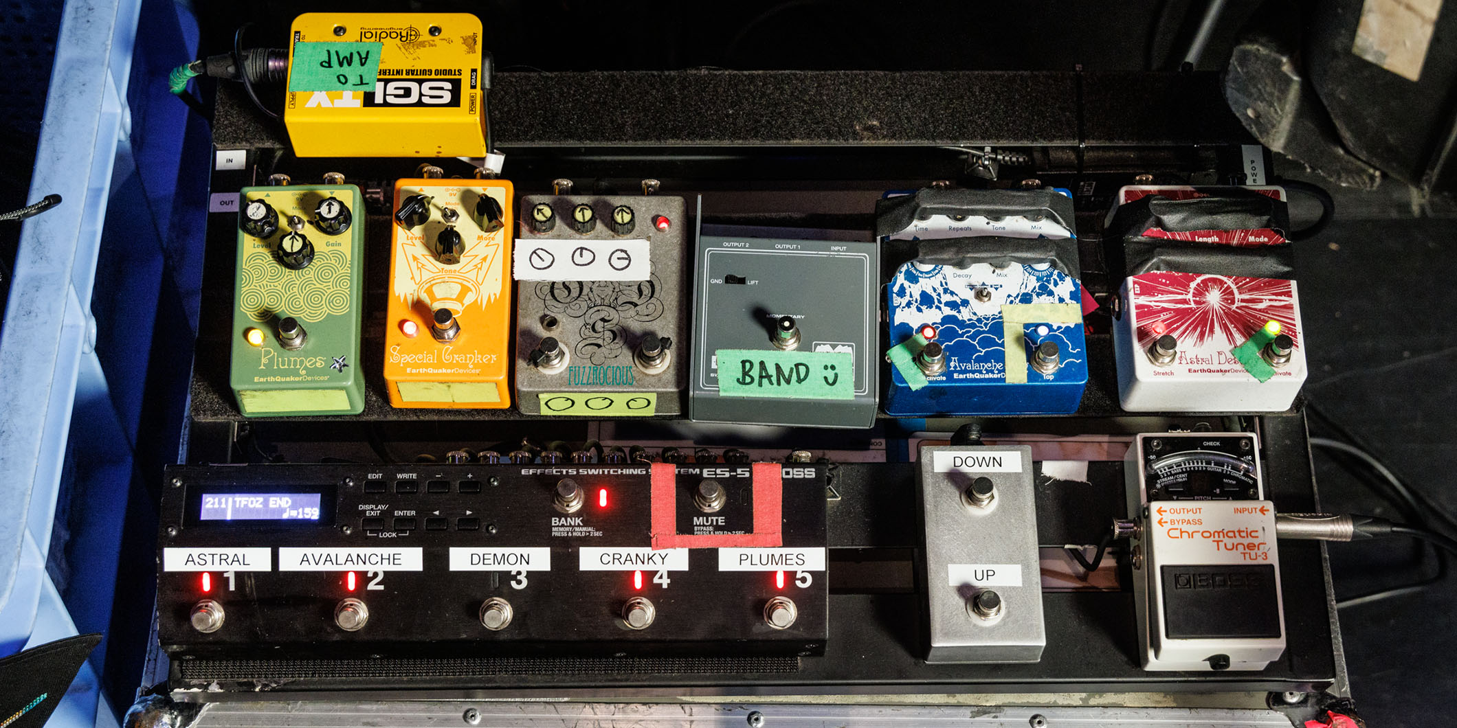 リアン・ティーズデール（ウェット・レッグ）が2026年2月の来日公演で使用したペダルボード