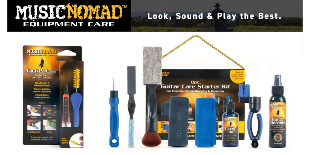 MUSIC NOMADより、ギターのクリーニングやメインテナンス、弦交換に便利な2つの新製品が登場