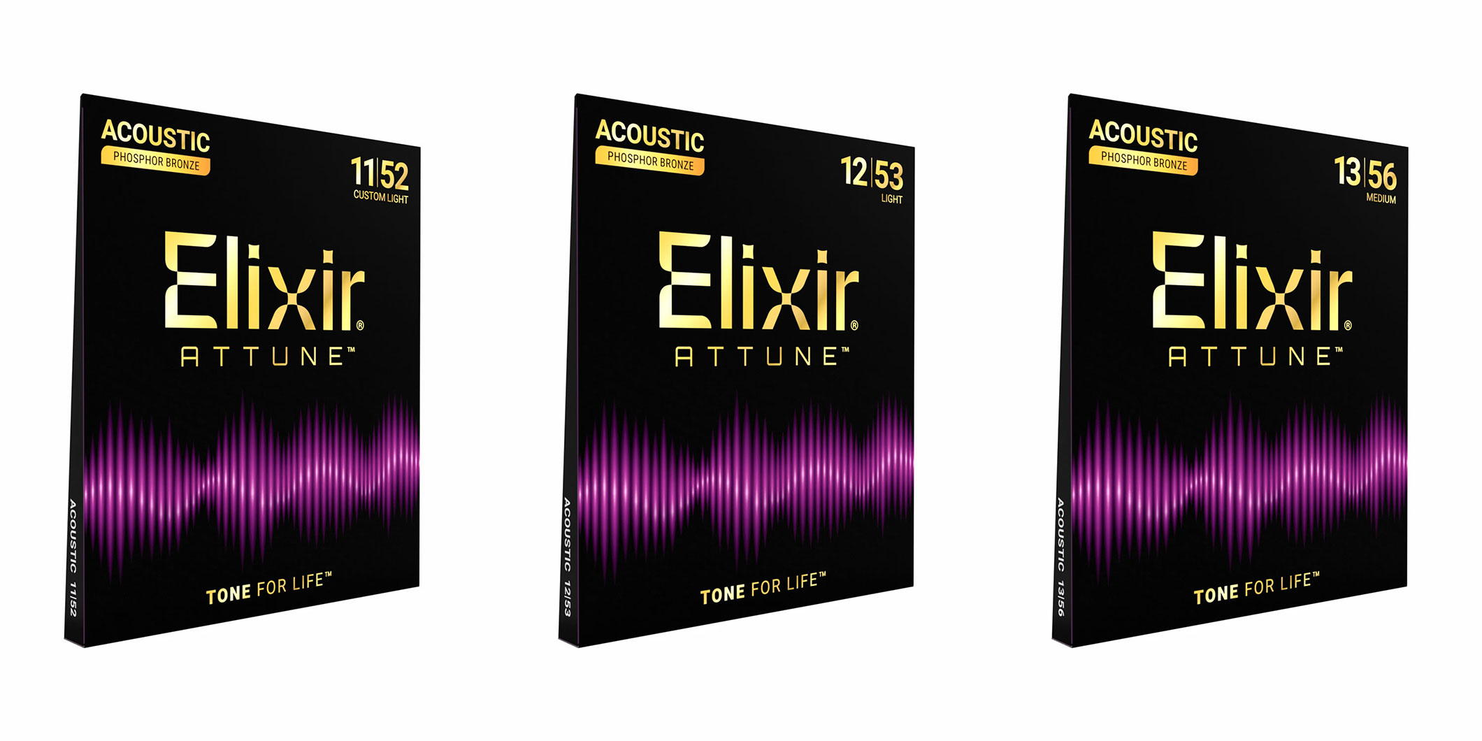 “Elixir史上最もノン・コーティングに近い”アコースティック・ギター用コーティング弦“Attune Strings”が登場