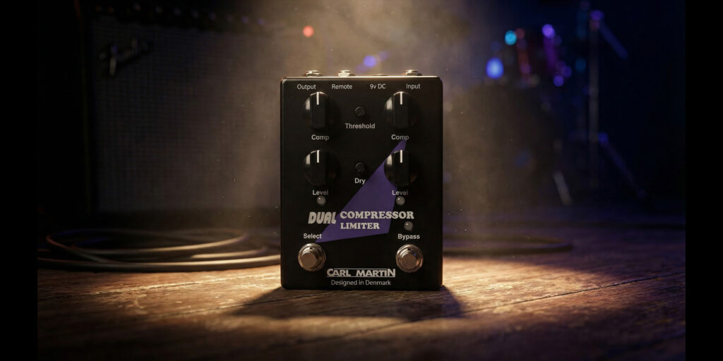 Carl Martinより、高品質な2chコンプレッサー・ペダル“Dual Compressor Limiter”が登場