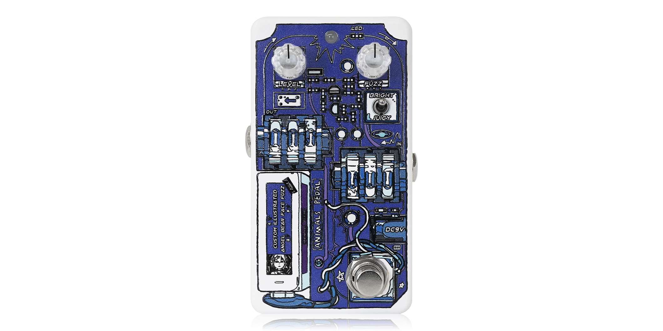 Animals Pedalより、アカサカハルのイラストを筐体にあしらったファズ・ペダルが登場