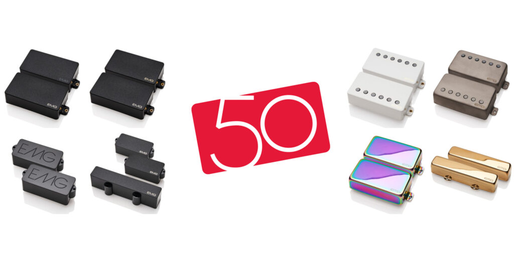EMGより、創業50周年を記念した“50th Pickups”の発売が決定