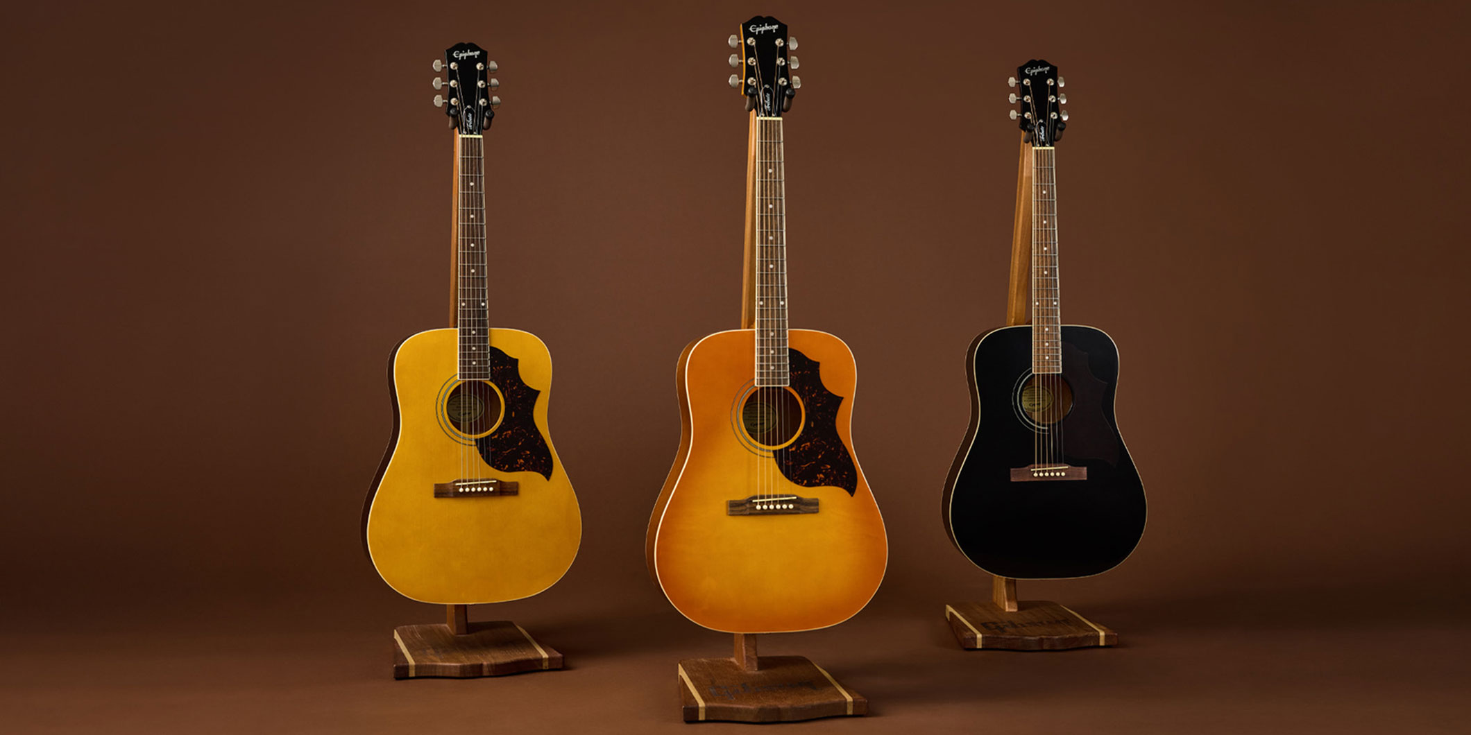 ハミングバードがこの価格で！？　エピフォン、3色カラバリのアコースティック・ギター“Hummingbird Tribute”をリリース