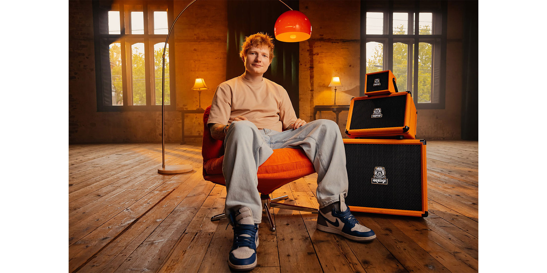 ORANGEより、エド・シーランとのコラボによるアコースティック・アンプのシリーズ“Outlowd ES”が登場
