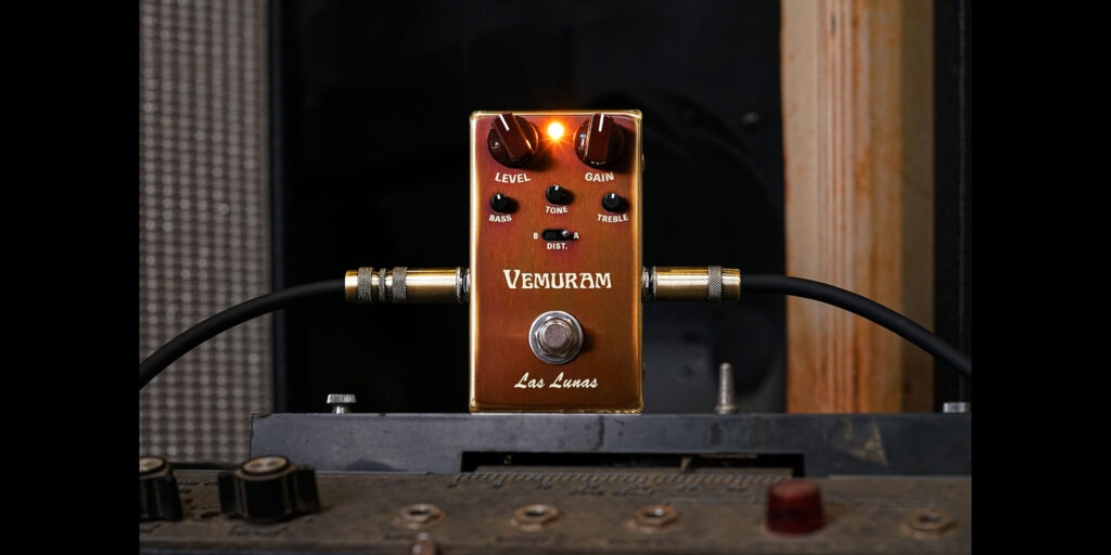 VEMURAMより、1970年代後半のドライブ・サウンドを追求したディストーション・ペダル“Las Lunas”が登場