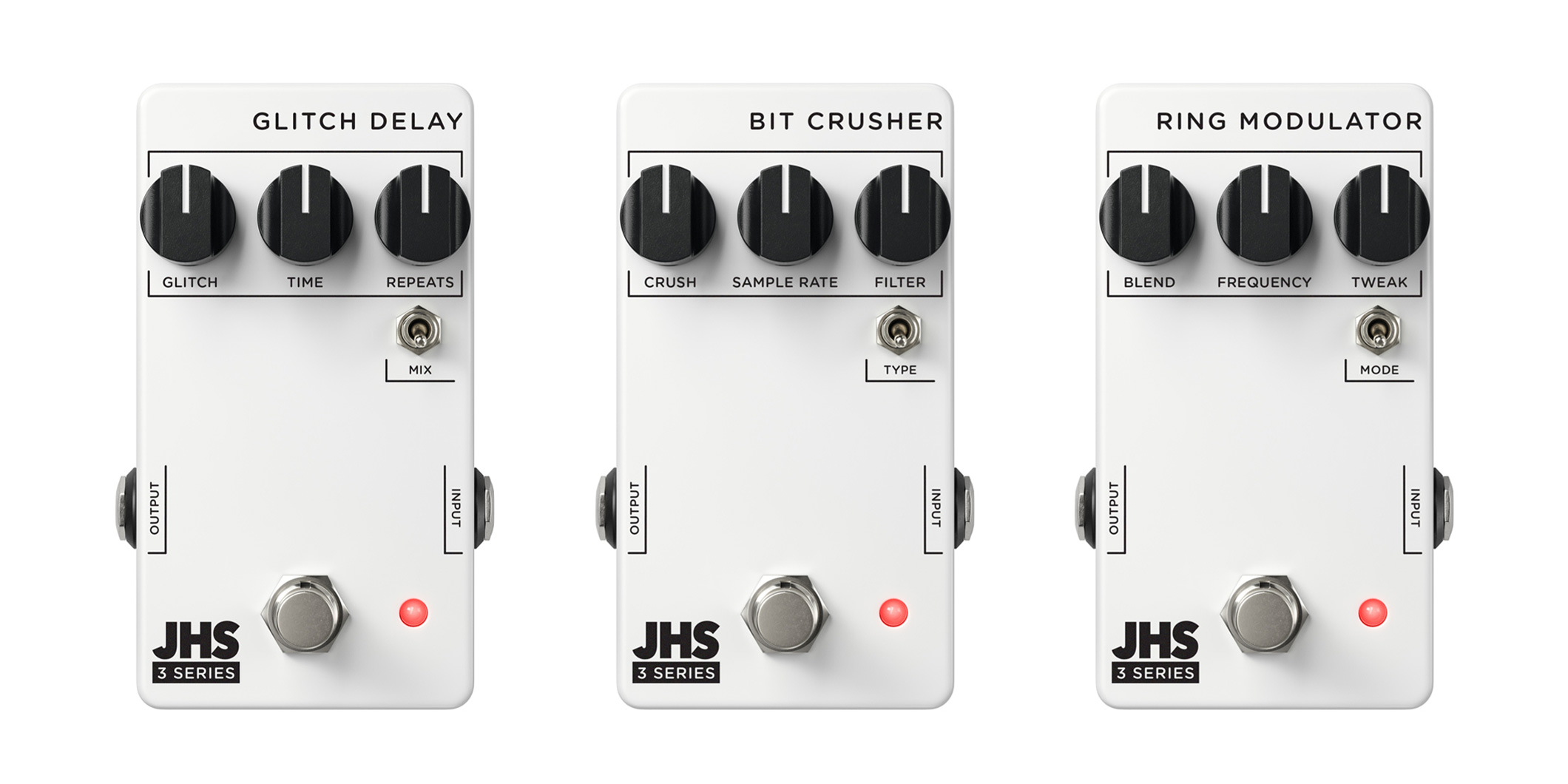 JHS Pedalsの3 Seriesより、ユニークなサウンドを生む3つのペダルが登場