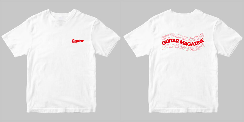 老若男女着用可能な“Guitar magazineロゴTシャツ”が誕生！　カラー・バリエーションは4種類