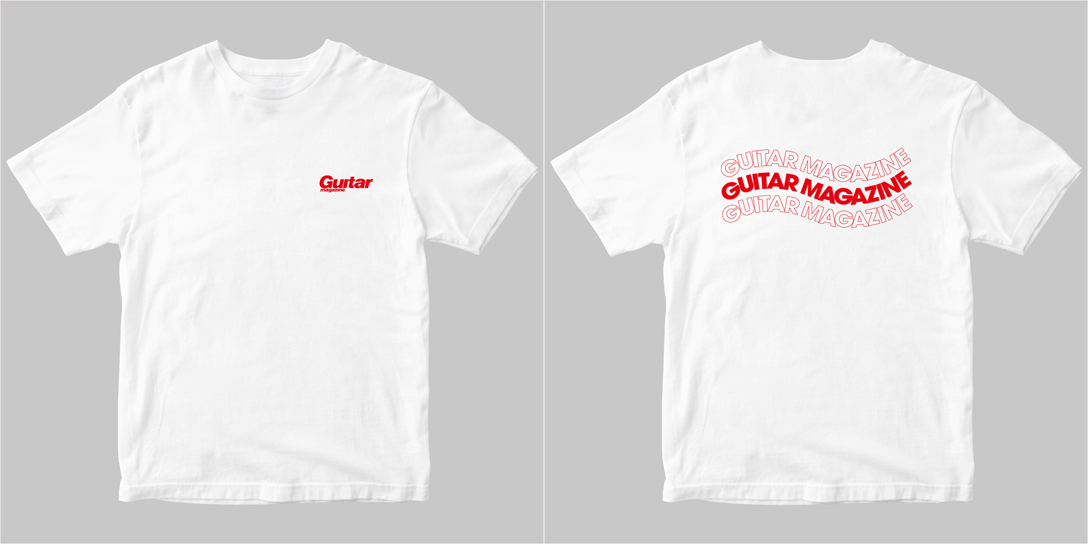 老若男女着用可能な“Guitar magazineロゴTシャツ”が誕生！　カラー・バリエーションは4種類