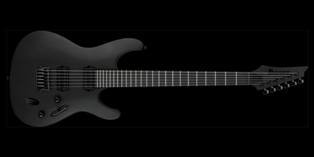 Ibanezの“IRON LABEL”シリーズに、すべて黒で統一された“S721RB-BKF”が登場