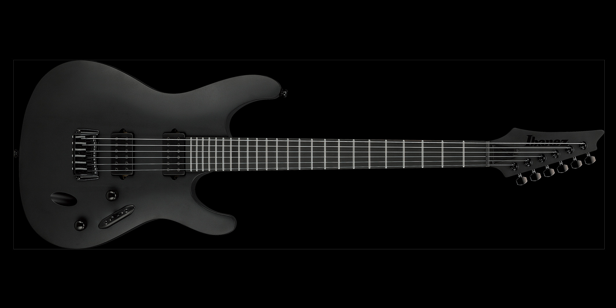 Ibanezの“IRON LABEL”シリーズに、すべて黒で統一された“S721RB-BKF”が登場