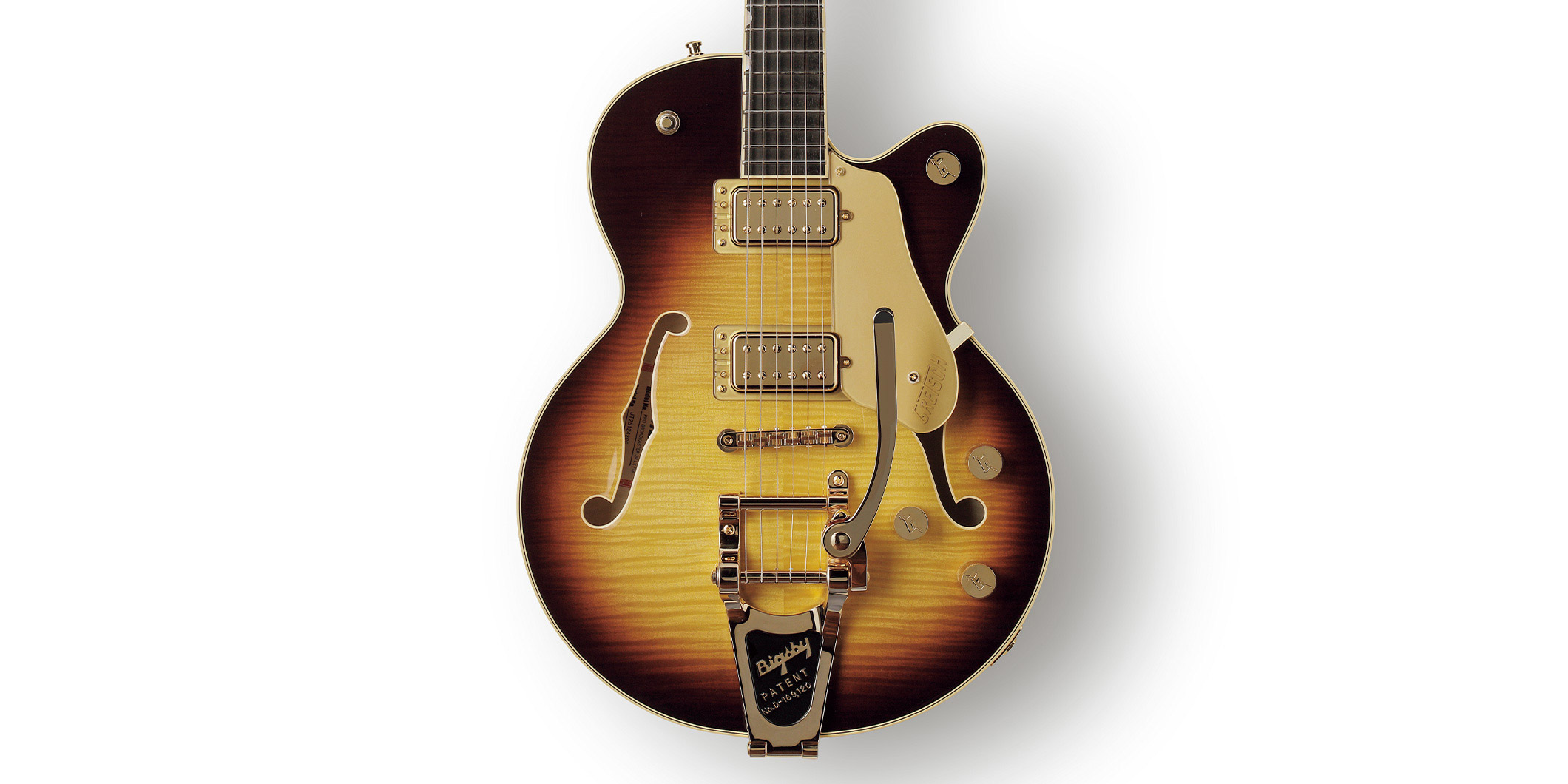 GRETSCH／BROADKASTER JR. LX FIGURED CENTER BLOCK〜パワフルさとモダンさを兼ね備えたフラッグシップの新世代セミホロウ