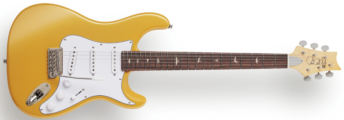PAUL REED SMITH／SE SILVER SKY GOLD SPARKLE（前面）