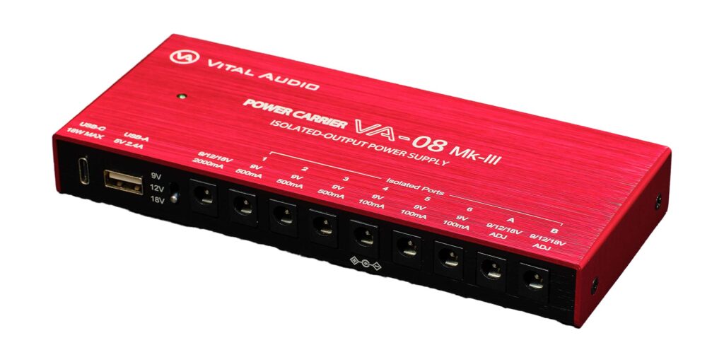 Vital Audioより新機能満載のパワー・サプライ“VA-08 Mk-III”が登場