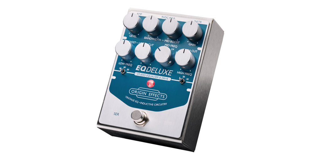 Pultec Trickを再現可能！　ORIGIN EFFECTSより、完全アナログの3バンド・インダクティブ・イコライザー“EQ DELUXE”登場