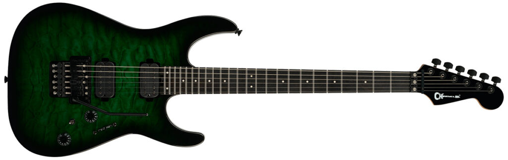Charvel／Pro-Mod Plus Dinky DK24 HH FR QM EB（Cloaked Emerald Green）