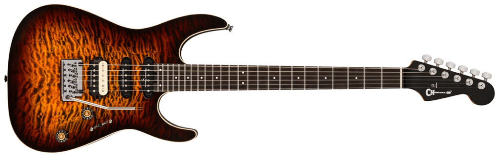 Charvel／Pro-Mod Plus Dinky DK24 HSS 2PT EB QM（Amber Tiger Eye）