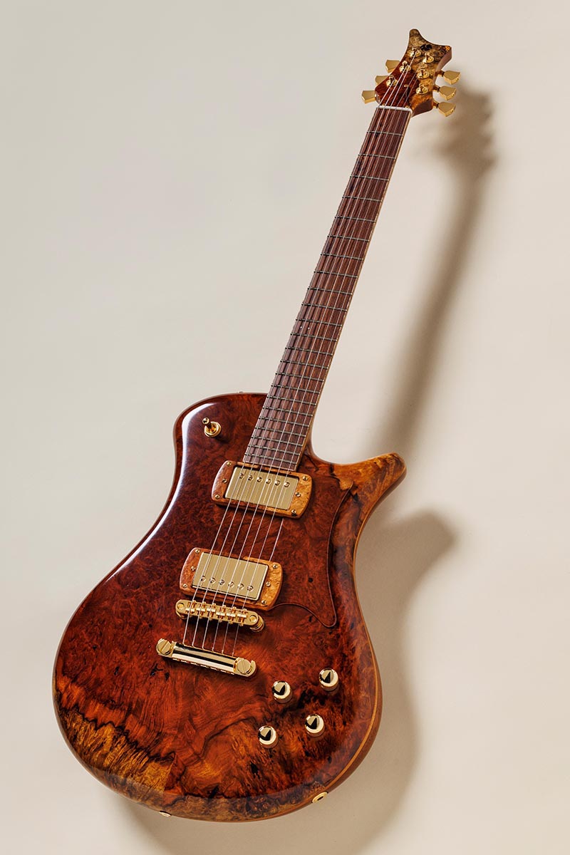 Four Spirals Basses & Guitars／Grace ［麗］ Amboyna Burl Top 大渡亮が国産ブティック・ギターを一挙試奏！