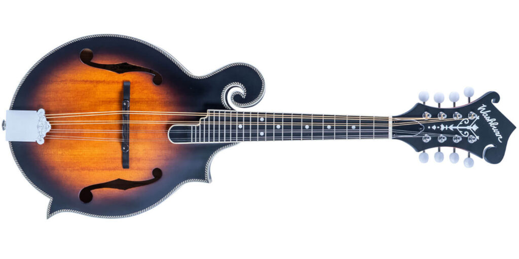 Washburnが、パッシブ・ピックアップ内蔵のFスタイル・マンドリン“M3SE”を発売