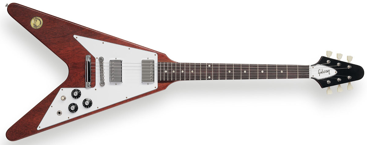 GIBSON CUSTOM／1971 FLYING V MEDALLION REISSUE（前面）