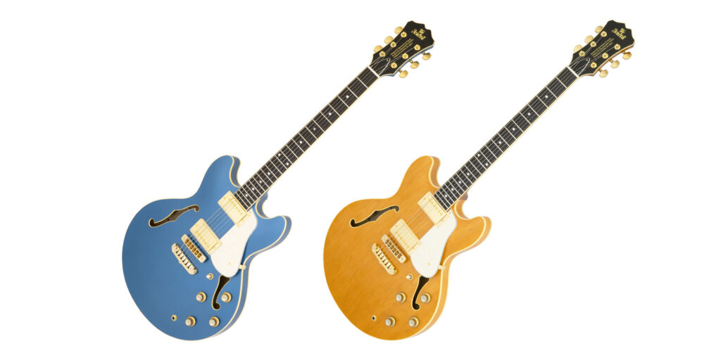 Aria Pro IIのセミ・アコースティック・ギター“TA-TONIC”に2つの新色が仲間入り