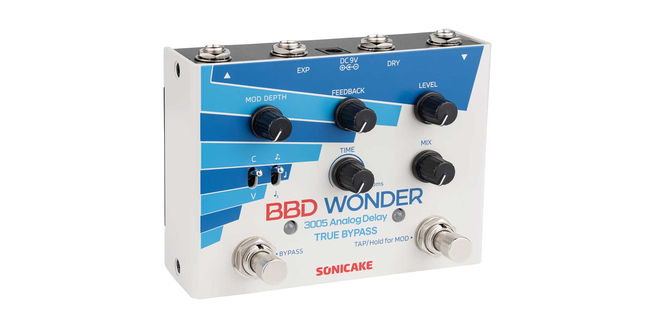 SONICAKEが、4基のBBDチップで豊かな残響を実現したフル・アナログ・ディレイ“BBD Wonder”をリリース