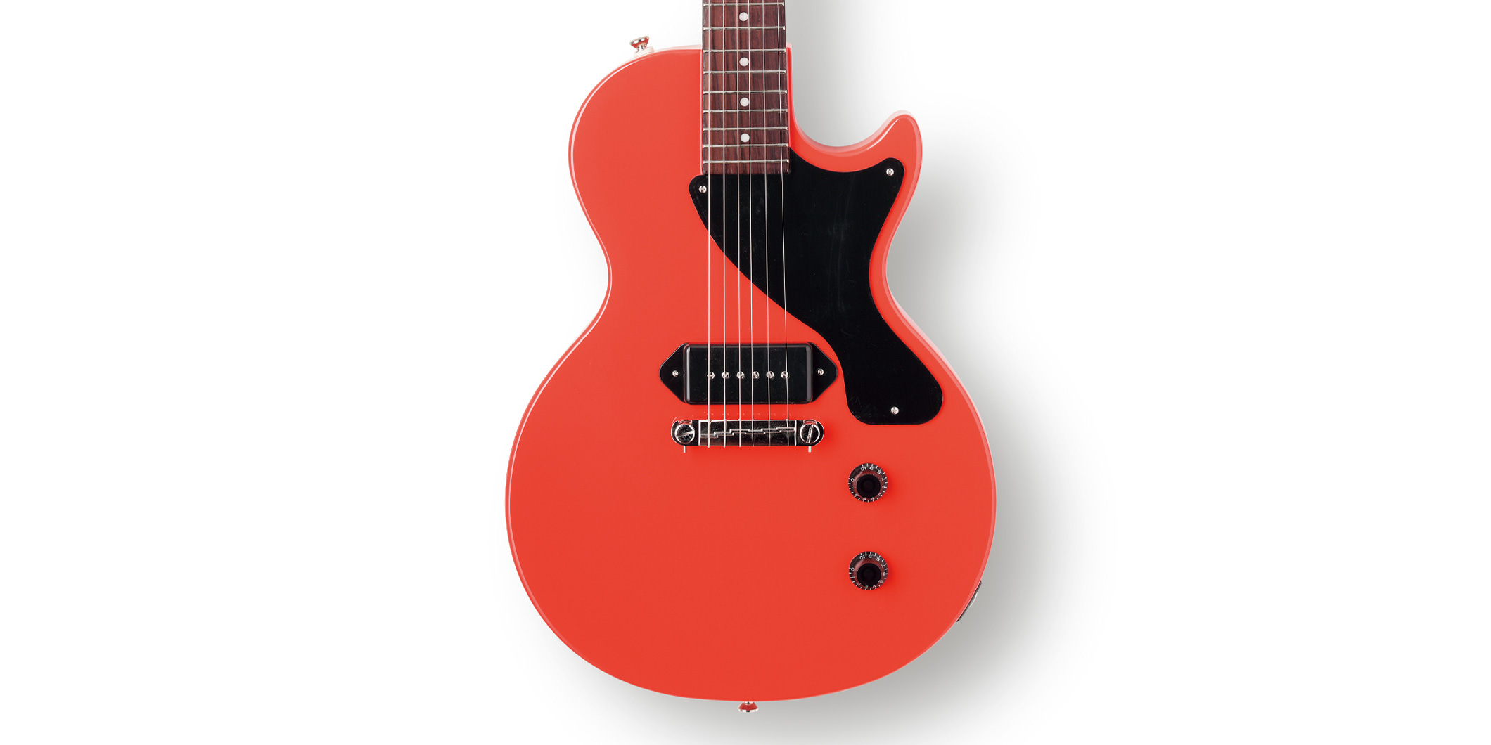 EPIPHONE／BILLIE JOE ARMSTRONG LES PAUL JUNIOR〜ビリー・ジョーのパンク魂を凝縮した鮮烈な赤に染まる特別仕様モデル！