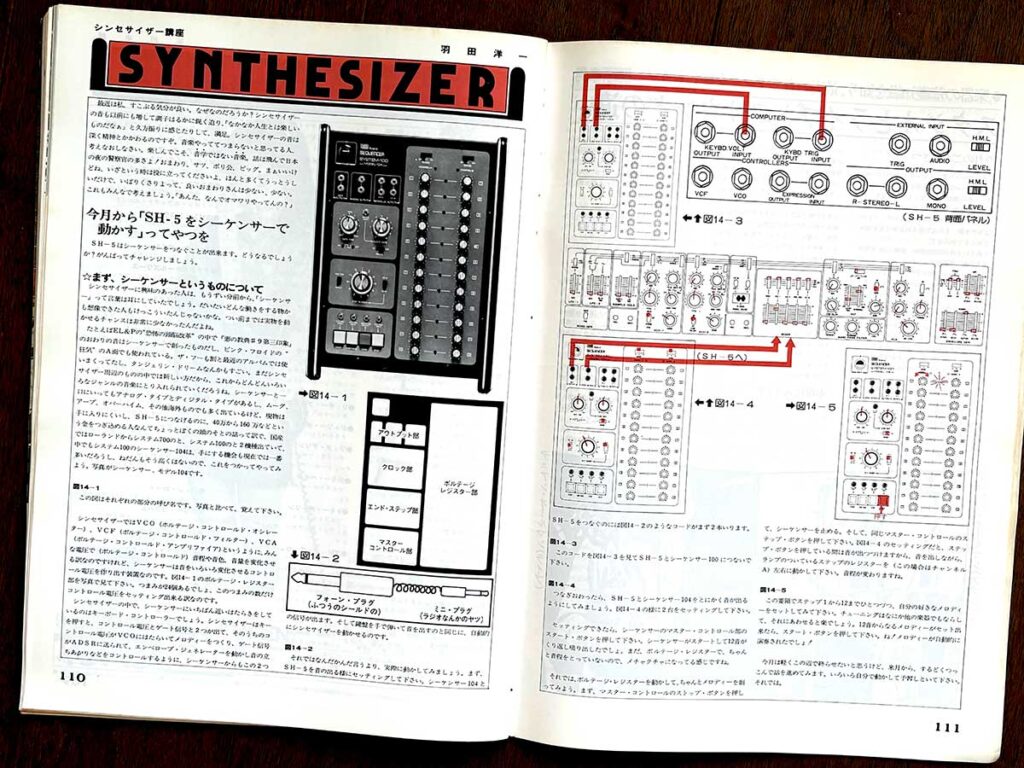 『シンセサイザー講座』のページ