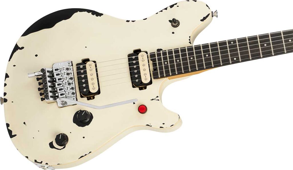 EVH / Limited Edition Wolfgang Special Striped Series, Distressed Ivory