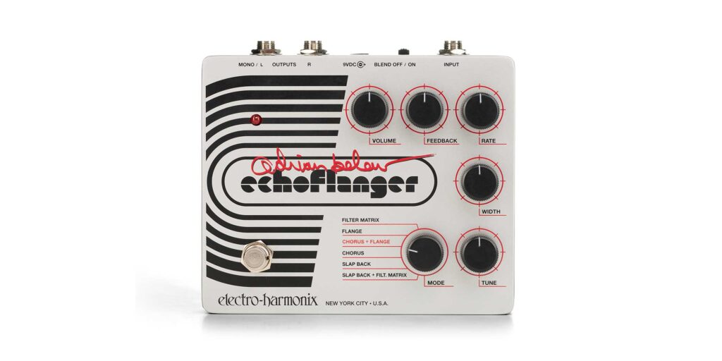 エイドリアン・ブリュー（Adrian Belew）の秘密兵器“Echoflanger”が、Electro-Harmonixから限定復刻