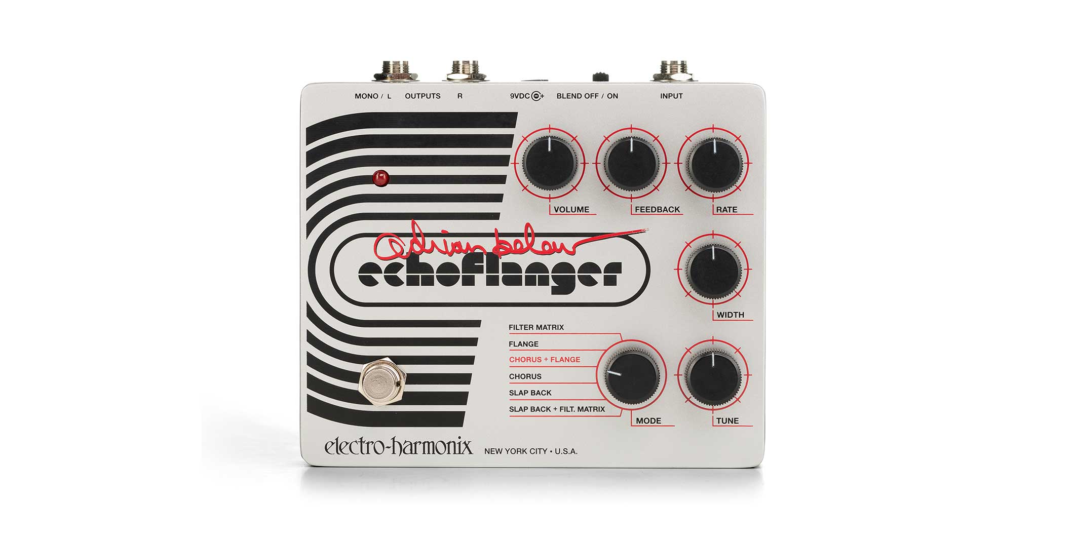 エイドリアン・ブリュー（Adrian Belew）の秘密兵器“Echoflanger”が、Electro-Harmonixから限定復刻