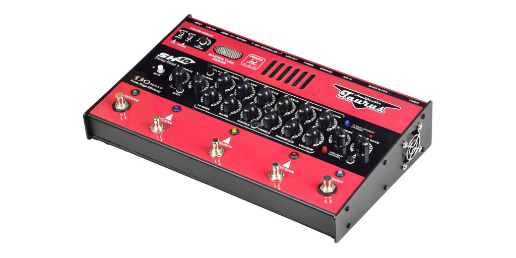 タウラス（Tauras）より、ペダル型アンプ・ヘッドのフラッグシップ・モデル“Stomp‑Head SH10”が登場
